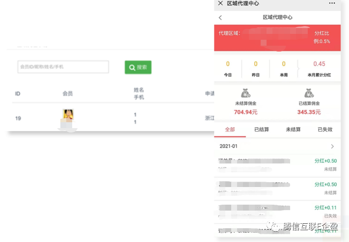 區(qū)域分紅：線上實現(xiàn)行政區(qū)域代理渠道 依據(jù)地址進行分紅(圖3)
